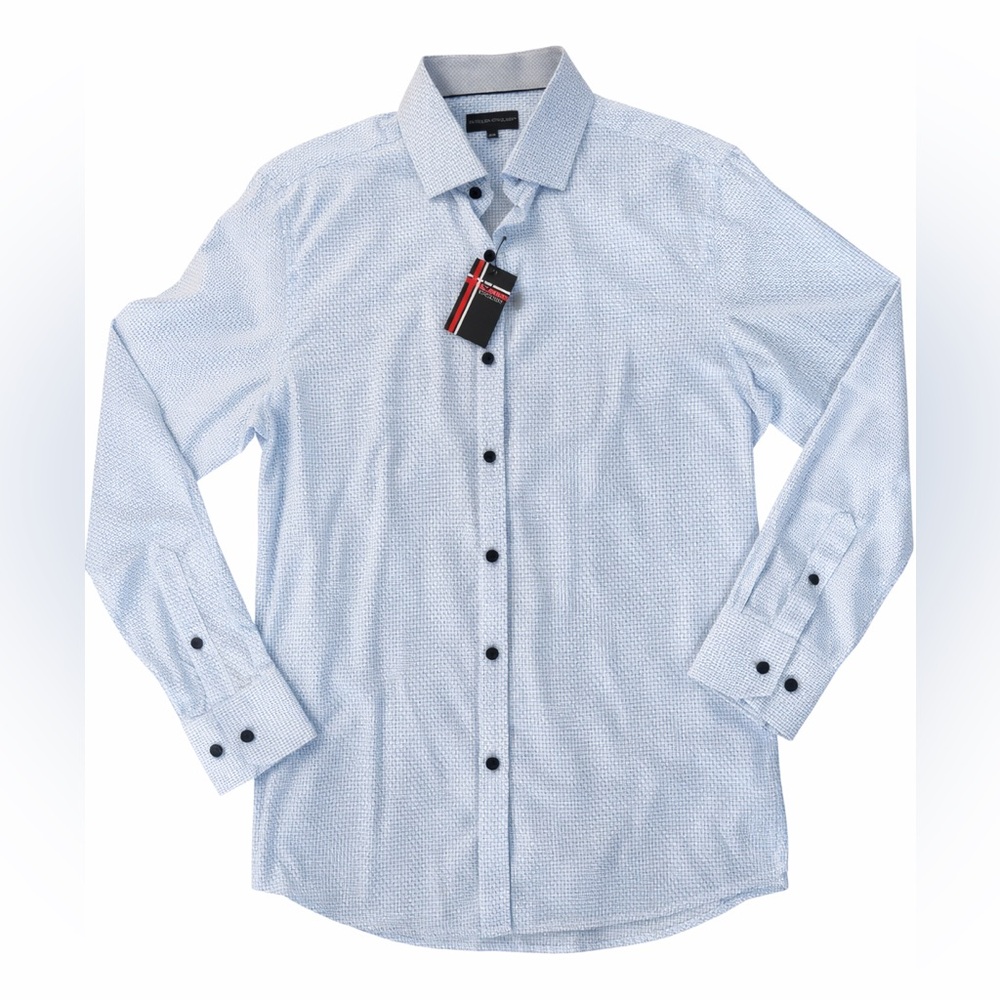 Modern English Men’s Dress Button Up Shirt Medium | Long Sleeve No-Wrinkle NWT